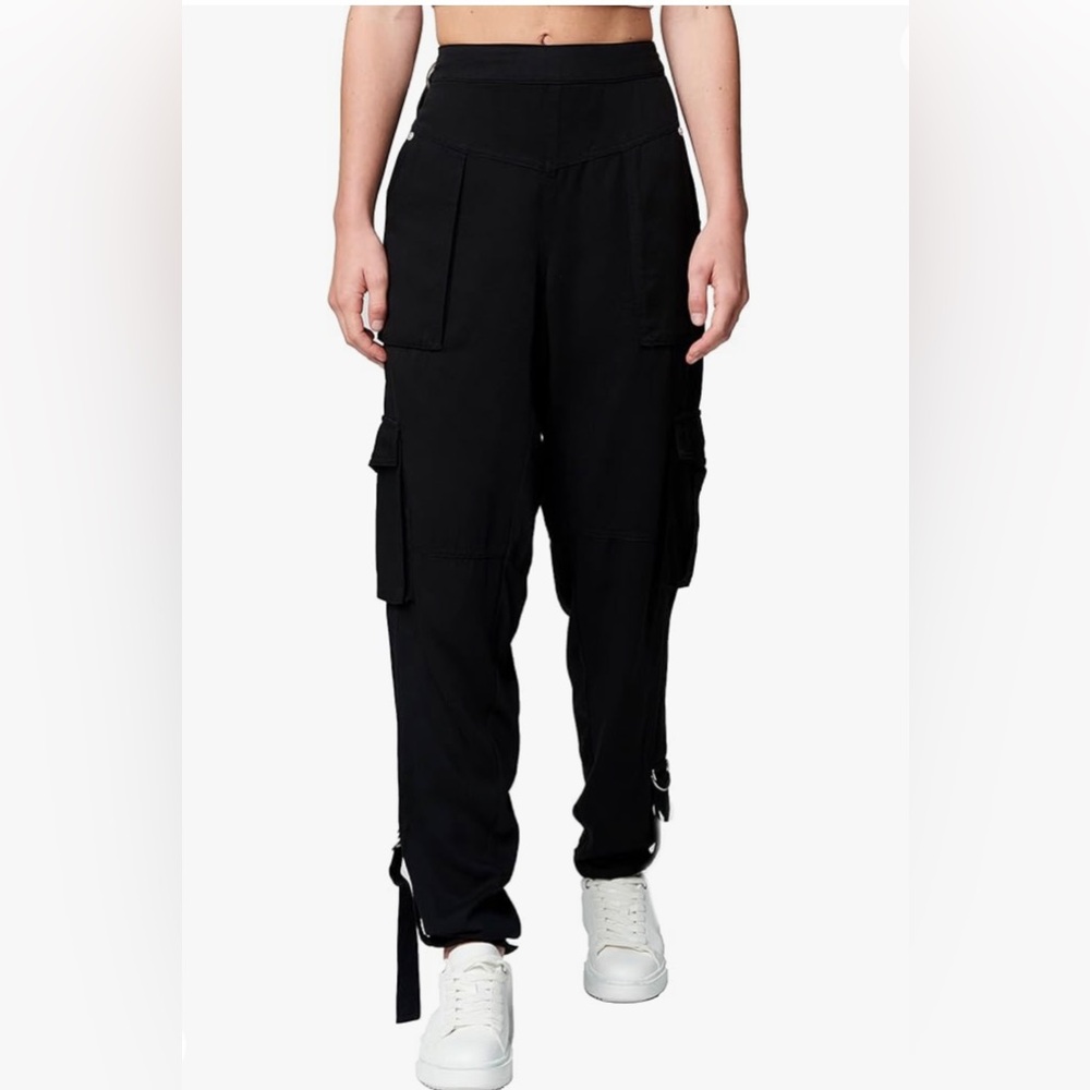 BLANKNYC Womens Elastic Waistband Cargo Pants Size Small